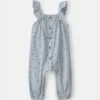 Baby Girl Blueberry Jumpsuit - Blue
