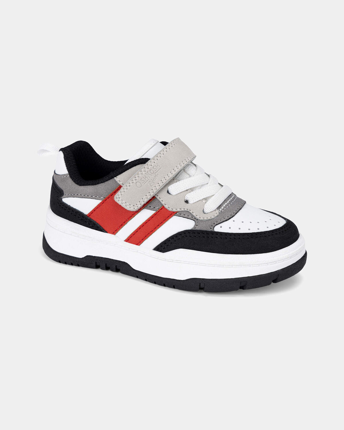 Toddler Boy Color Block Sneakers - Grey/Red 1 Toddler Boy Color Block Sneakers - Grey/Red
