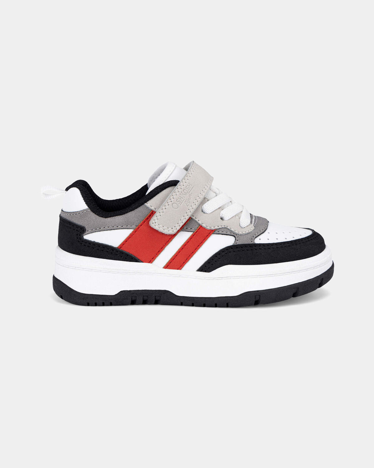 Toddler Boy Color Block Sneakers - Grey/Red 2 Toddler Boy Color Block Sneakers - Grey/Red