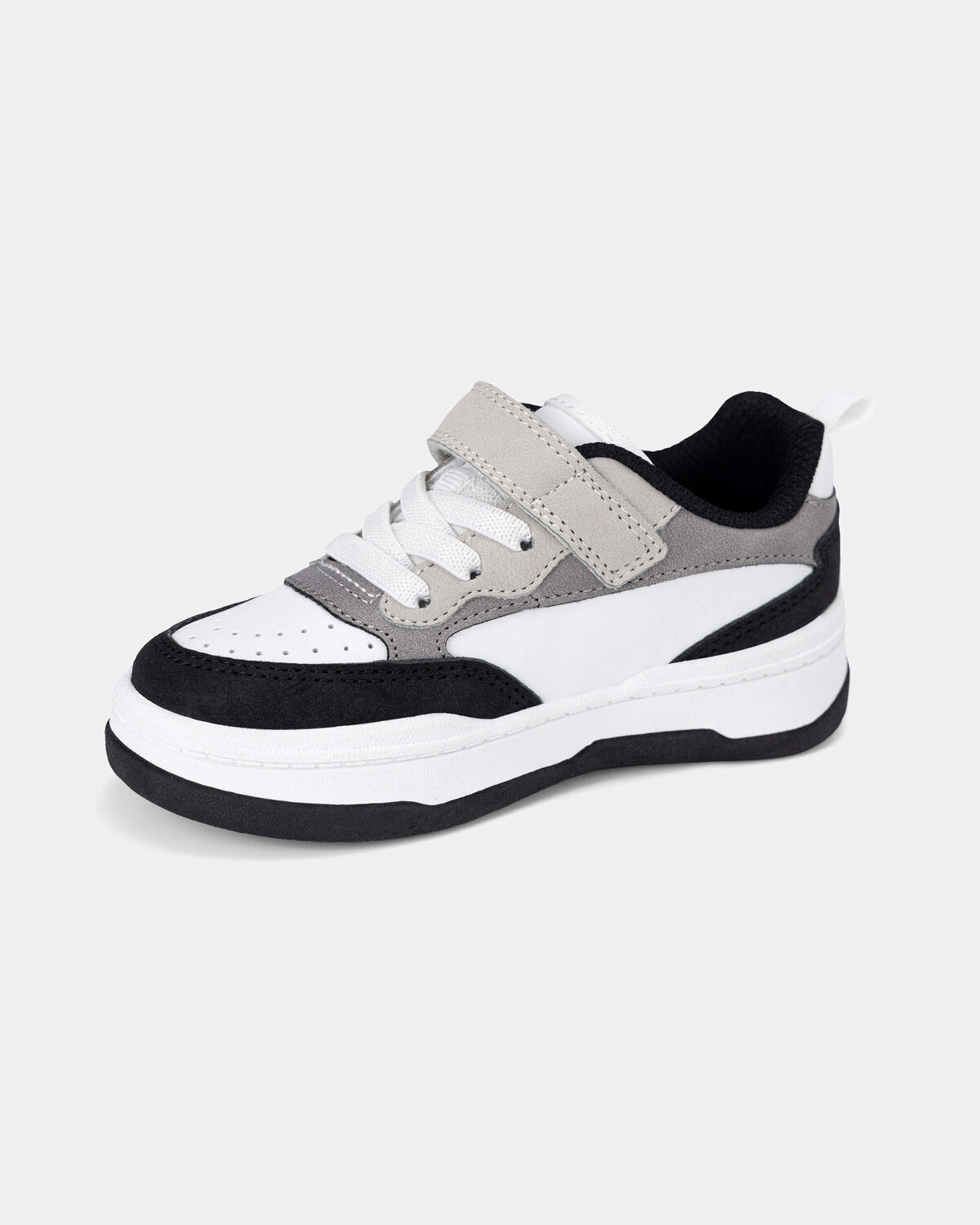Toddler Boy Color Block Sneakers - Grey/Red 6 Toddler Boy Color Block Sneakers - Grey/Red