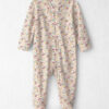 Baby Girl Organic Cotton Sleep & Play Pajamas in Floral