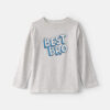 Boys 'Best Bro' Long-Sleeve Graphic Tee - Grey