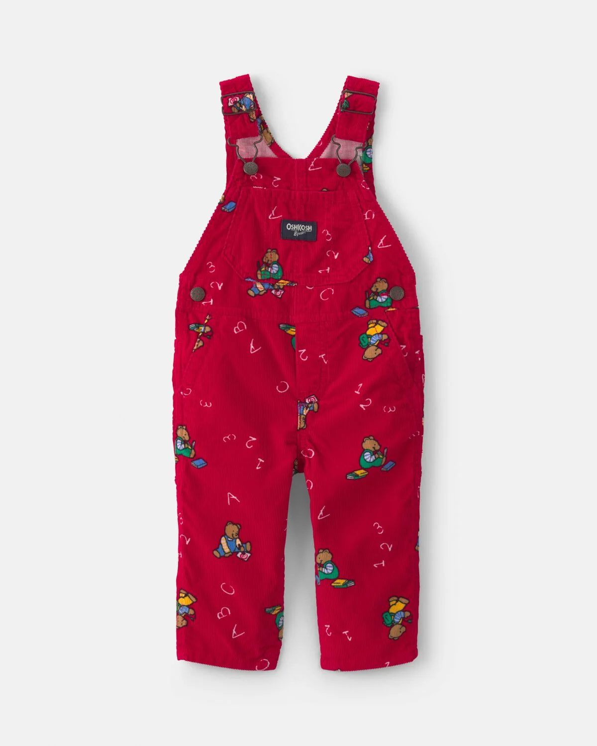 Baby Bear Corduroy Overalls - Red 1 Baby Bear Corduroy Overalls - Red