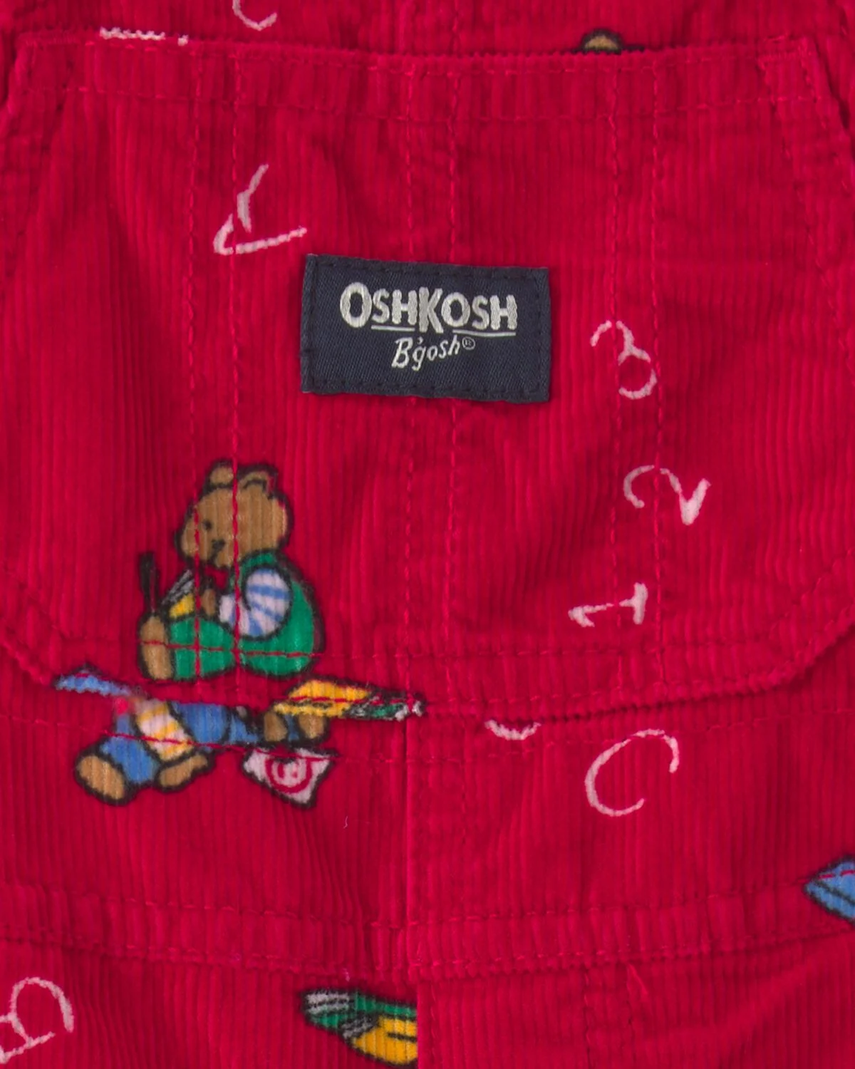 Baby Bear Corduroy Overalls - Red 6 Baby Bear Corduroy Overalls - Red