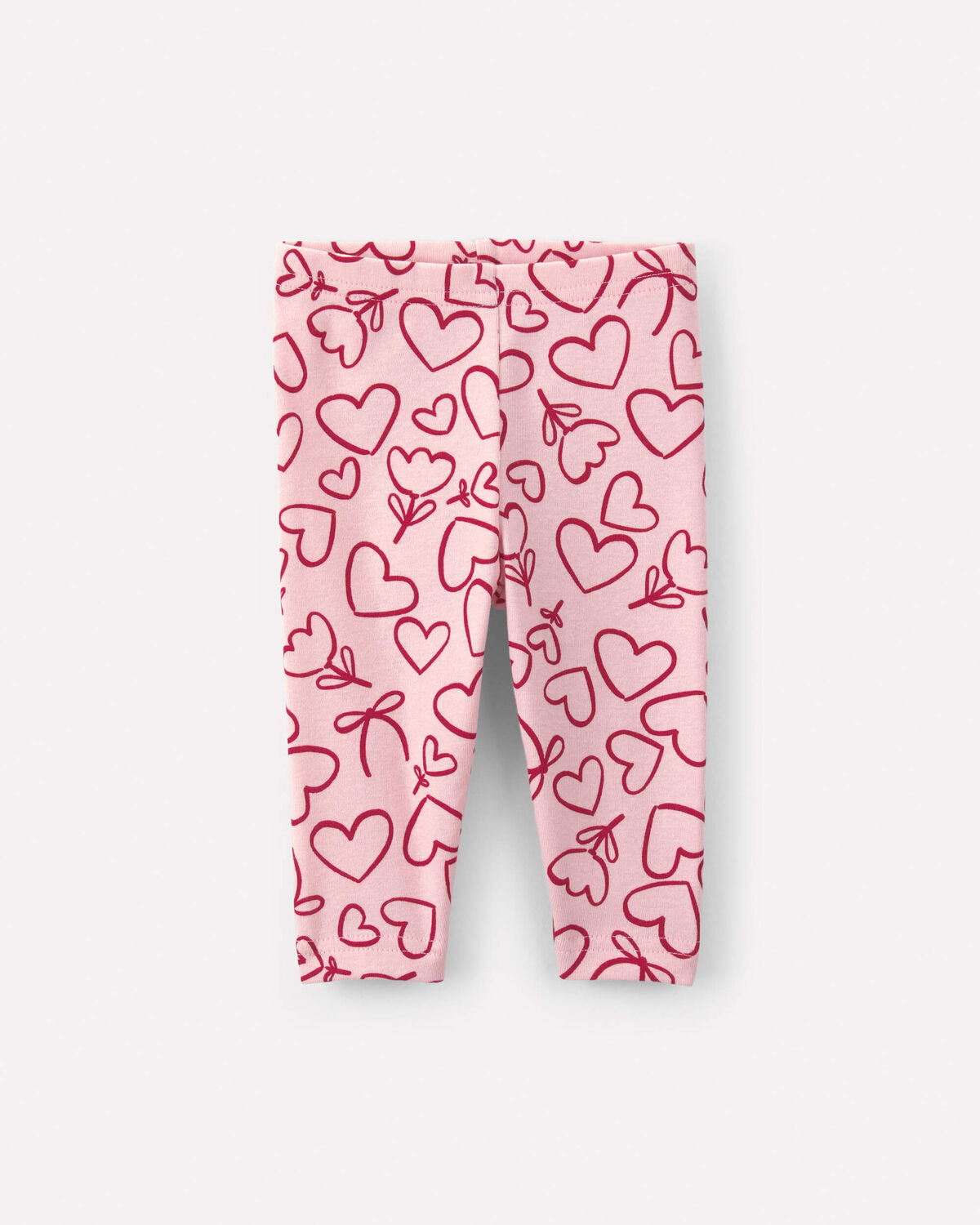 Baby Girl 3-Piece Heart Print Long-Sleeve Layering Set - Pink 2 Baby Girl 3-Piece Heart Print Long-Sleeve Layering Set - Pink