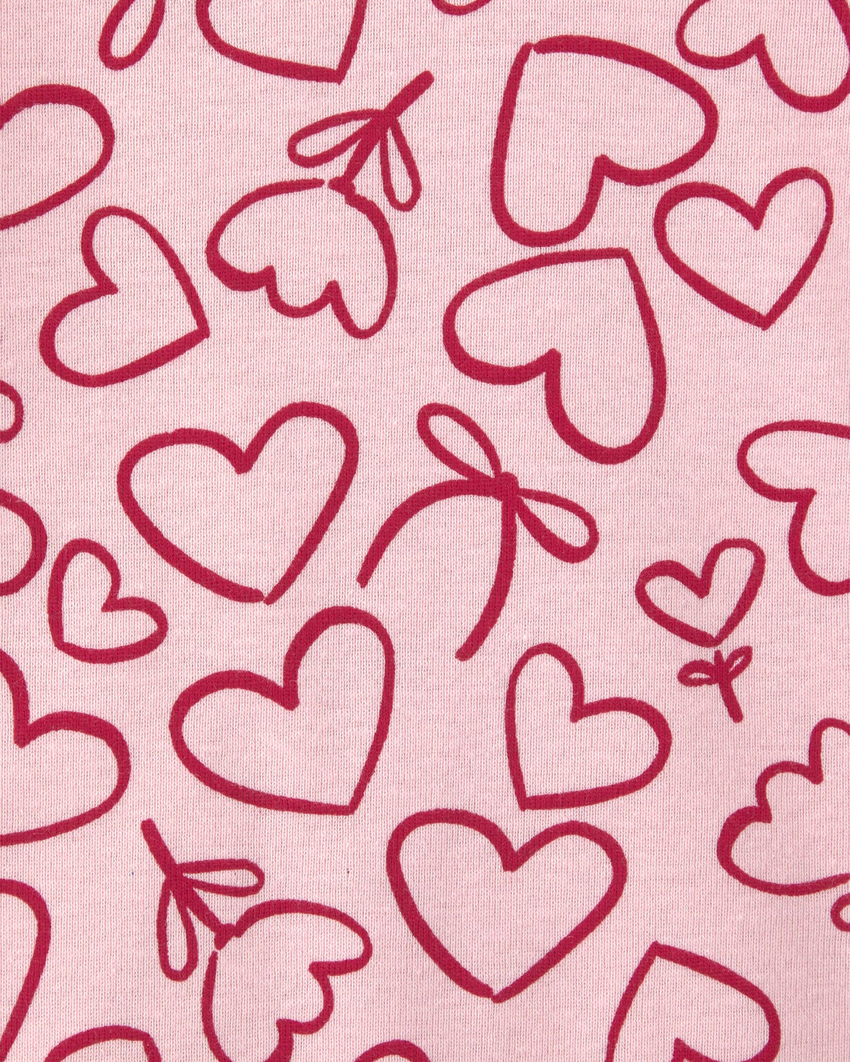 Baby Girl 3-Piece Heart Print Long-Sleeve Layering Set - Pink 4 Baby Girl 3-Piece Heart Print Long-Sleeve Layering Set - Pink