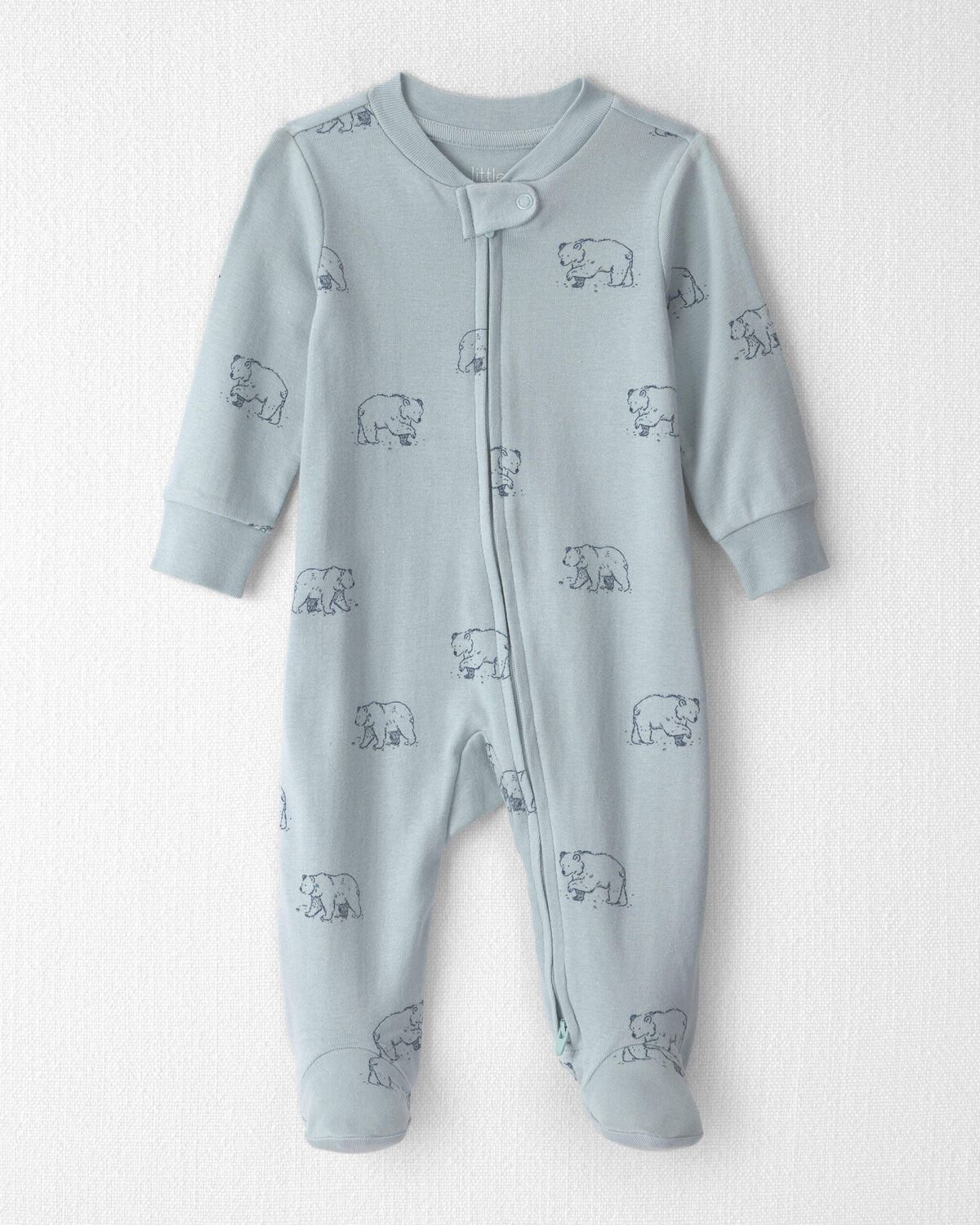 Baby Organic Cotton Sleep & Play Pajamas in Winter Bears 1 Baby Organic Cotton Sleep & Play Pajamas in Winter Bears