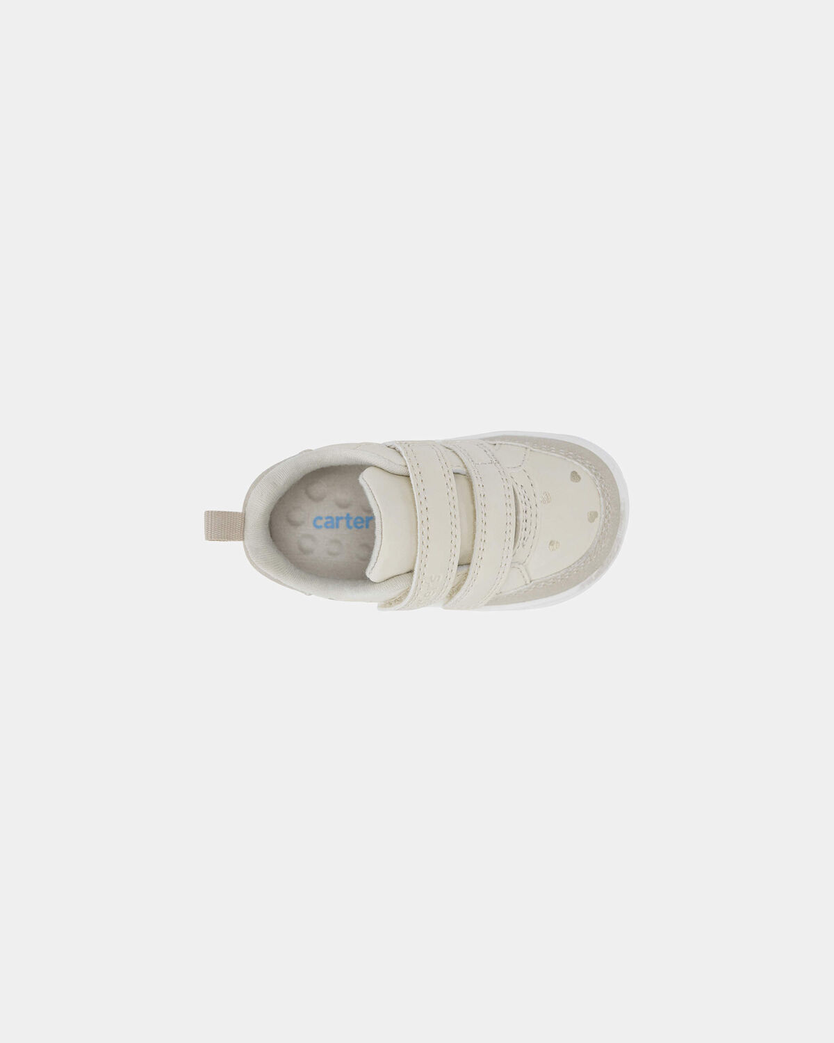 Baby Girl Every Step® First Walker Heart Sneakers - Cream 4 Baby Girl Every Step® First Walker Heart Sneakers - Cream