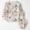 Baby 2-Piece Organic Cotton Ribbed Pajama Set in Veggie Fruit Print