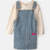 Toddler Girl Hickory Denim Long-Sleeve Overall Set - Light Wash 7 Toddler Girl Hickory Denim Long-Sleeve Overall Set - Light Wash