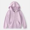 Toddler Girl OshKosh Logo Zip-Up Hoodie - Purple