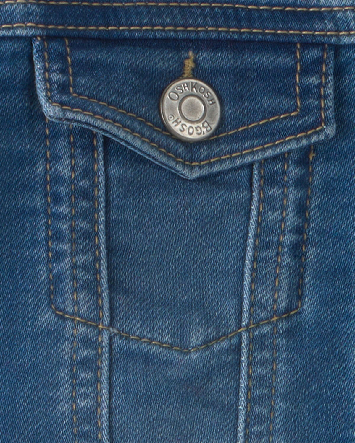 Toddler Girl Bear Denim Jacket - Medium Wash 4 Toddler Girl Bear Denim Jacket - Medium Wash