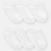 Baby Boy 6-Pack No Show Socks - White