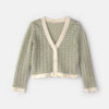 Girls Button-Down Knit Cardigan Sweater - Green