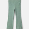 Toddler Girl Cotton Pull-On Stretch Flare Leggings - Green