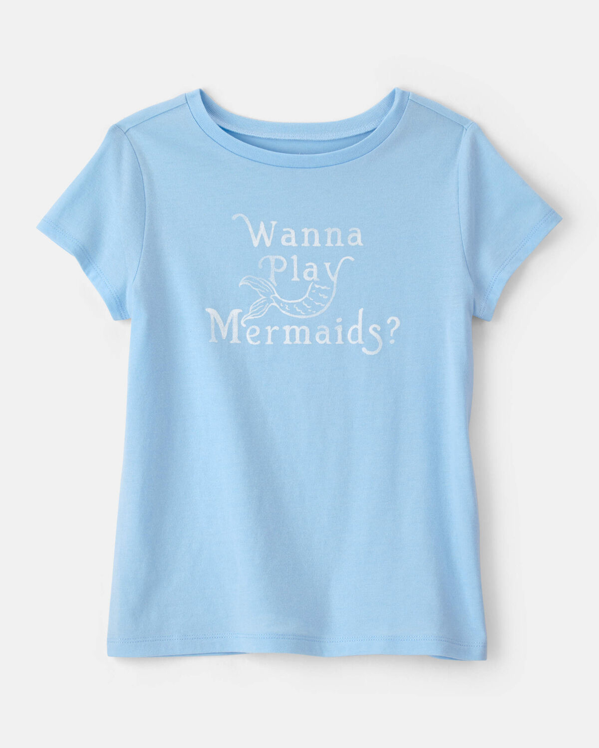 Girls Mermaid Graphic Tee - Blue