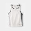 Boys Active Mesh Tank - White