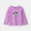 Girls 'Work of Heart' Paintbrush Long-Sleeve Graphic Tee - Purple 7 Girls 'Work of Heart' Paintbrush Long-Sleeve Graphic Tee - Purple
