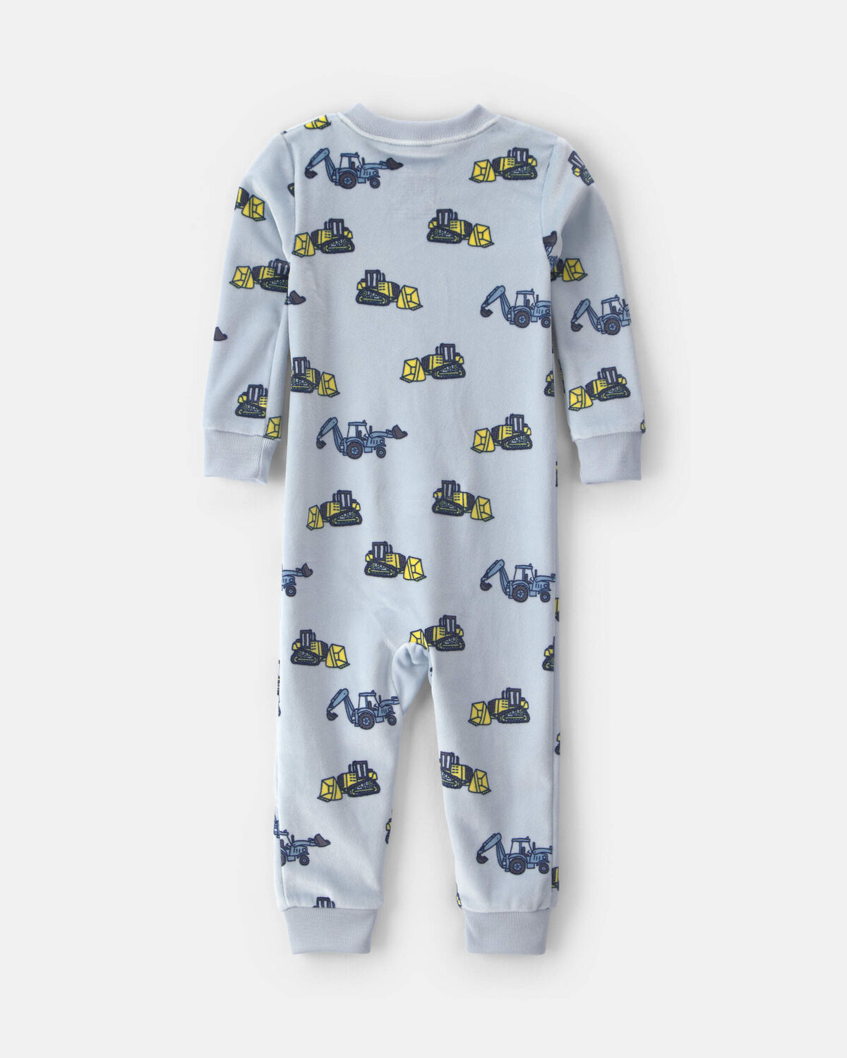 Toddler Boy 1-Piece Construction DreamPlush Snug Fit Pajama - Blue