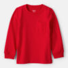 Toddler Boy Long-Sleeve Pocket Tee - Red