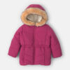 Toddler Girl Hooded Heavyweight Winter Jacket - Burgundy 4 Toddler Girl Hooded Heavyweight Winter Jacket - Burgundy