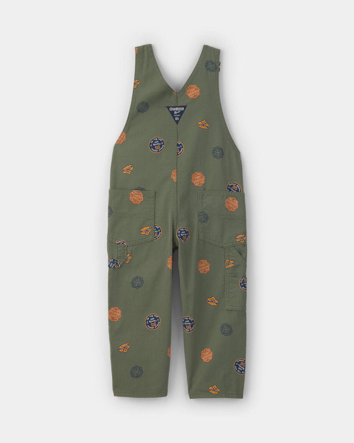 Toddler Patch Logo Overalls - Green