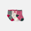 Baby Girl 3-Pack Christmas No Show Socks