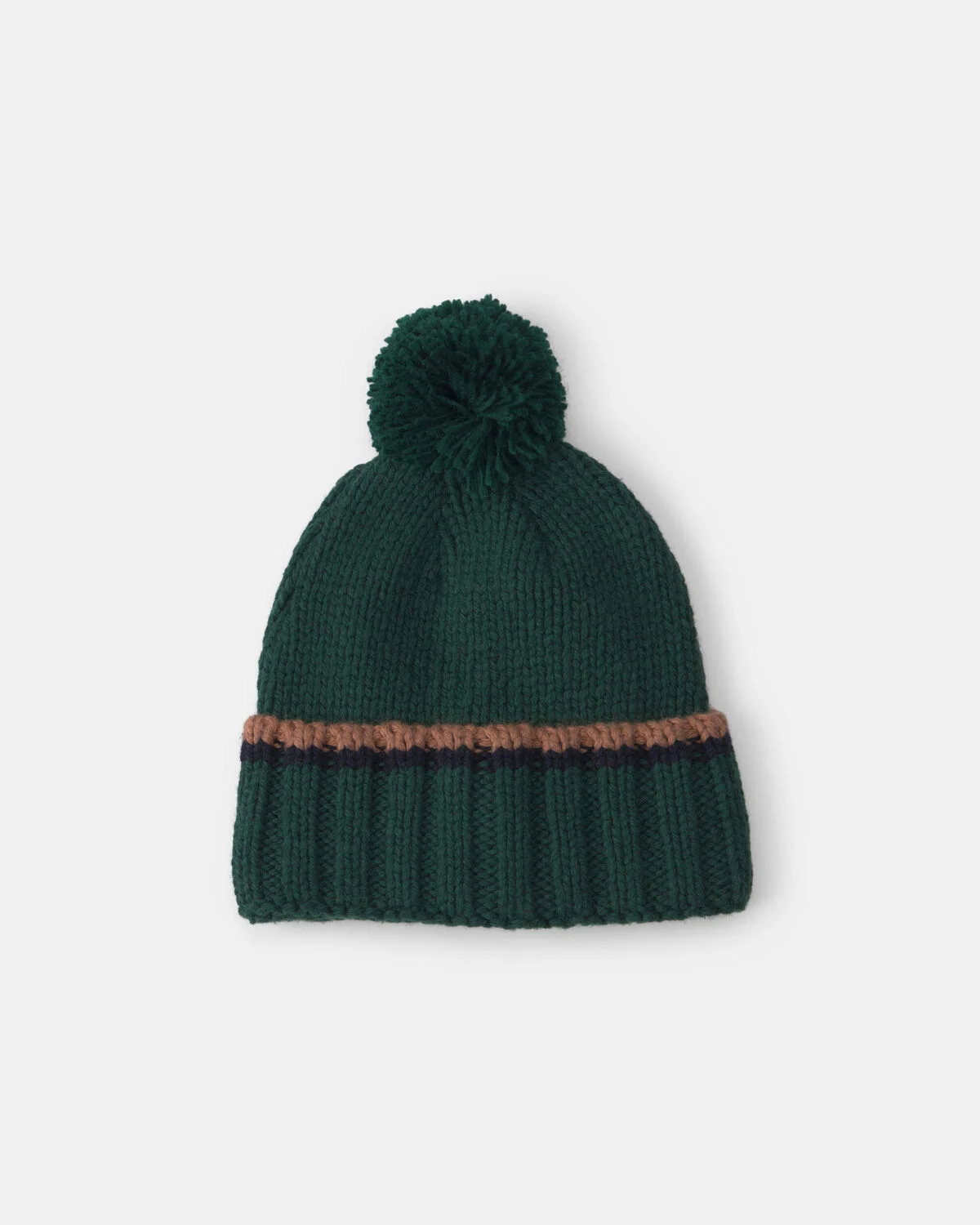 Boys Pom Beanie - Green 1 Boys Pom Beanie - Green