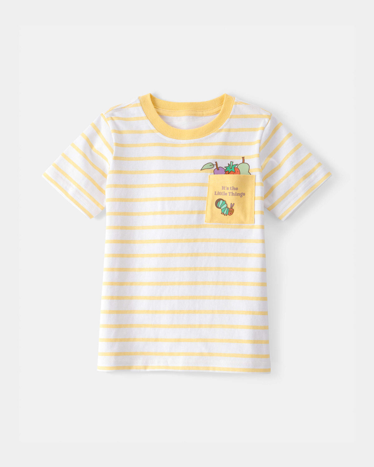 Toddler The Very Hungry Caterpillar™ Striped Pocket Tee - Yellow/White 1 Toddler The Very Hungry Caterpillar™ Striped Pocket Tee - Yellow/White