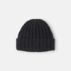 Baby Boy Ribbed Beanie - Black