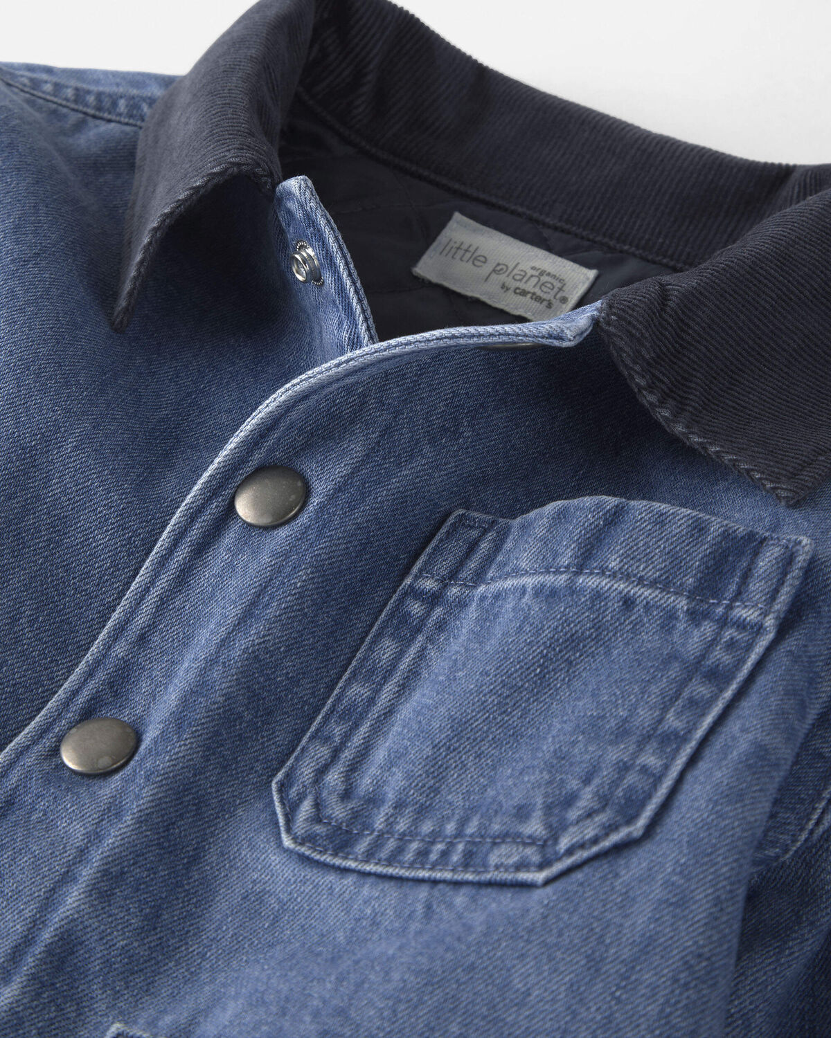 Toddler Organic Cotton Denim Barn Jacket 2 Toddler Organic Cotton Denim Barn Jacket
