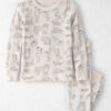 Toddler 2-Piece Organic Cotton Ribbed Pajama Set in Pet Print
