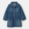 Toddler Girl Denim Long-Sleeve Dress - Medium Wash
