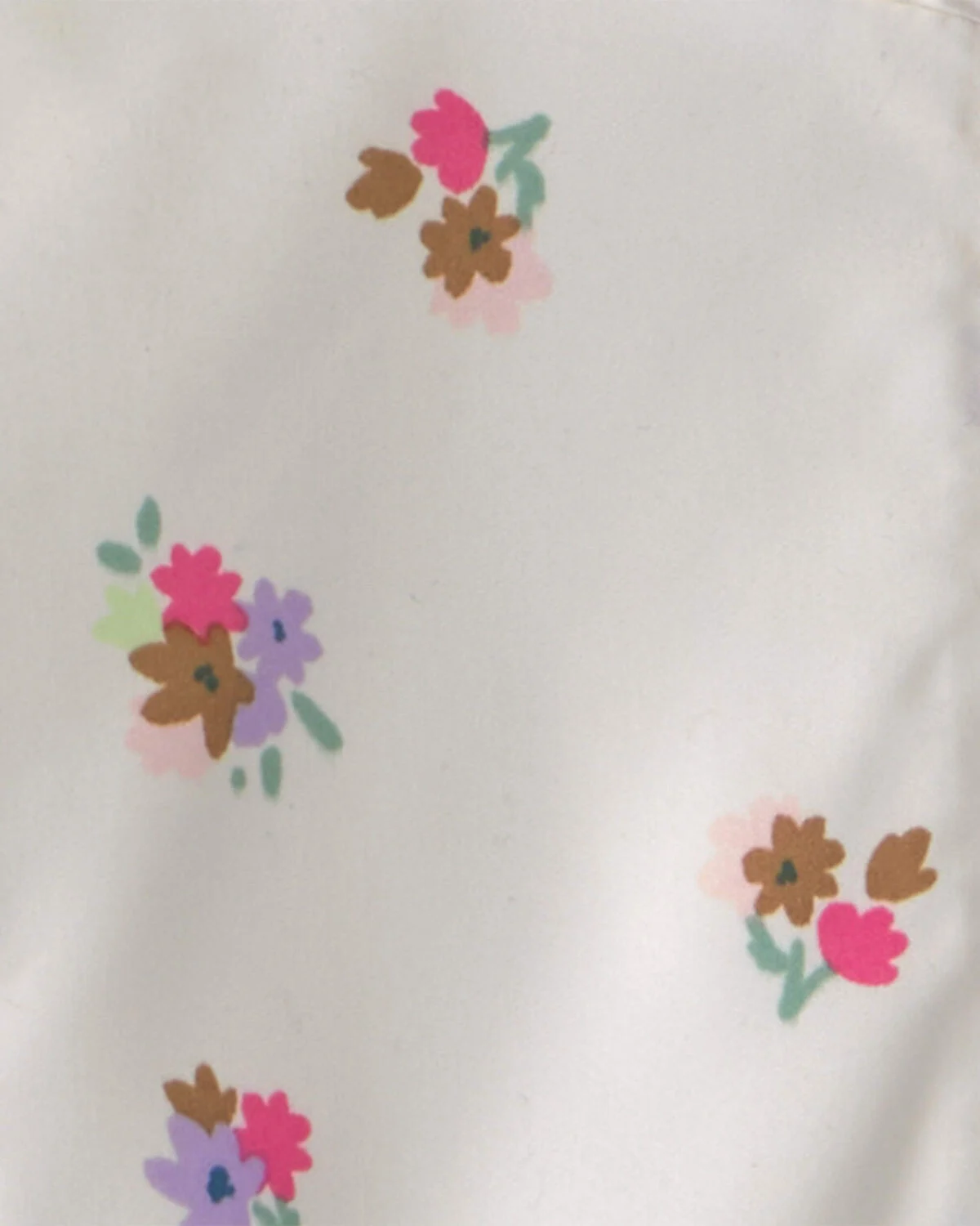 Baby Girl Floral Hooded Midweight Winter Jacket - Cream 3 Baby Girl Floral Hooded Midweight Winter Jacket - Cream