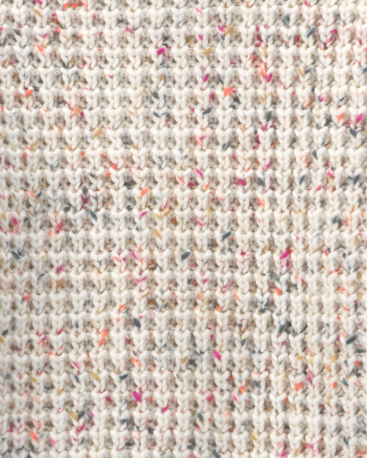 Girls Waffle Knit Sweater - Cream 2 Girls Waffle Knit Sweater - Cream