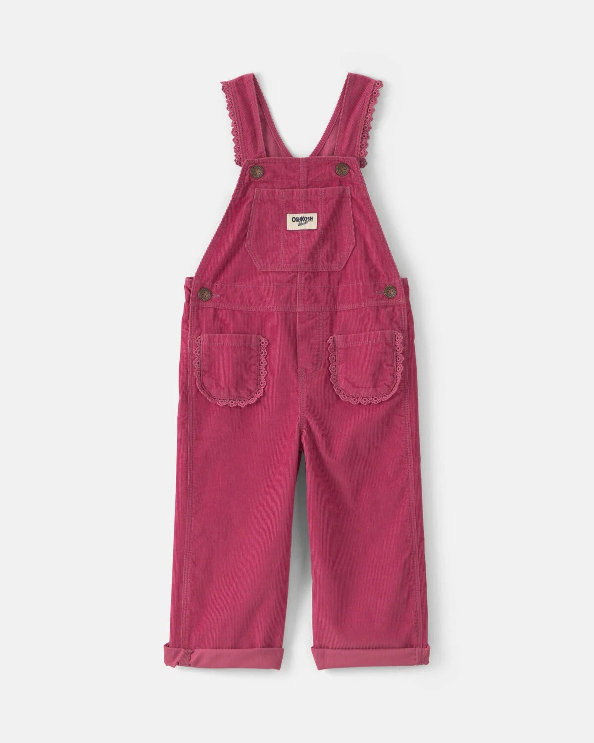 Toddler Girl Corduroy Overalls - Purple