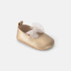 Baby Girl Metallic Bow Flats - Gold