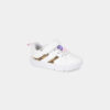 Baby Girl Every Step® First Walker Leopard Charm Sneakers - White