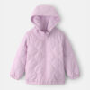 Toddler Girl Quilted Heart Midweight Jacket - Purple 3 Toddler Girl Quilted Heart Midweight Jacket - Purple