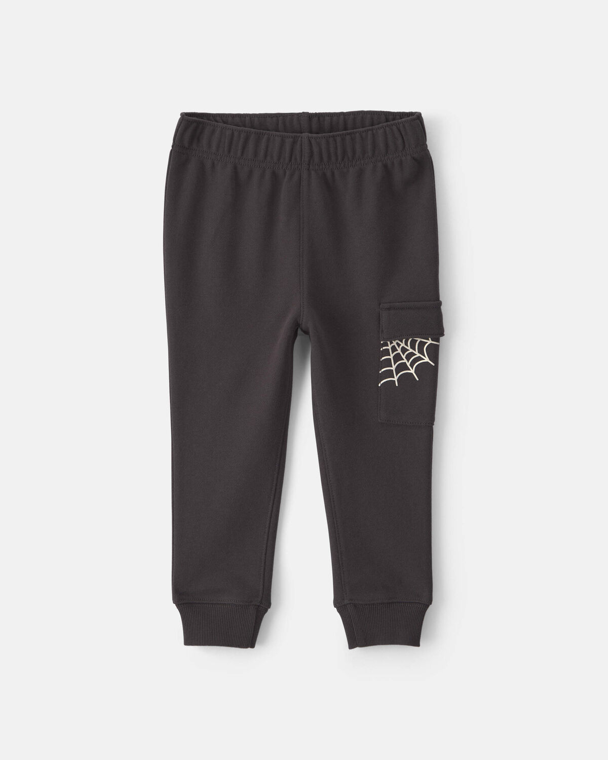 Baby Boy 2-Piece 'Boo Yeah' Halloween French Terry Sweatshirt & Pant Set - Grey/Black
