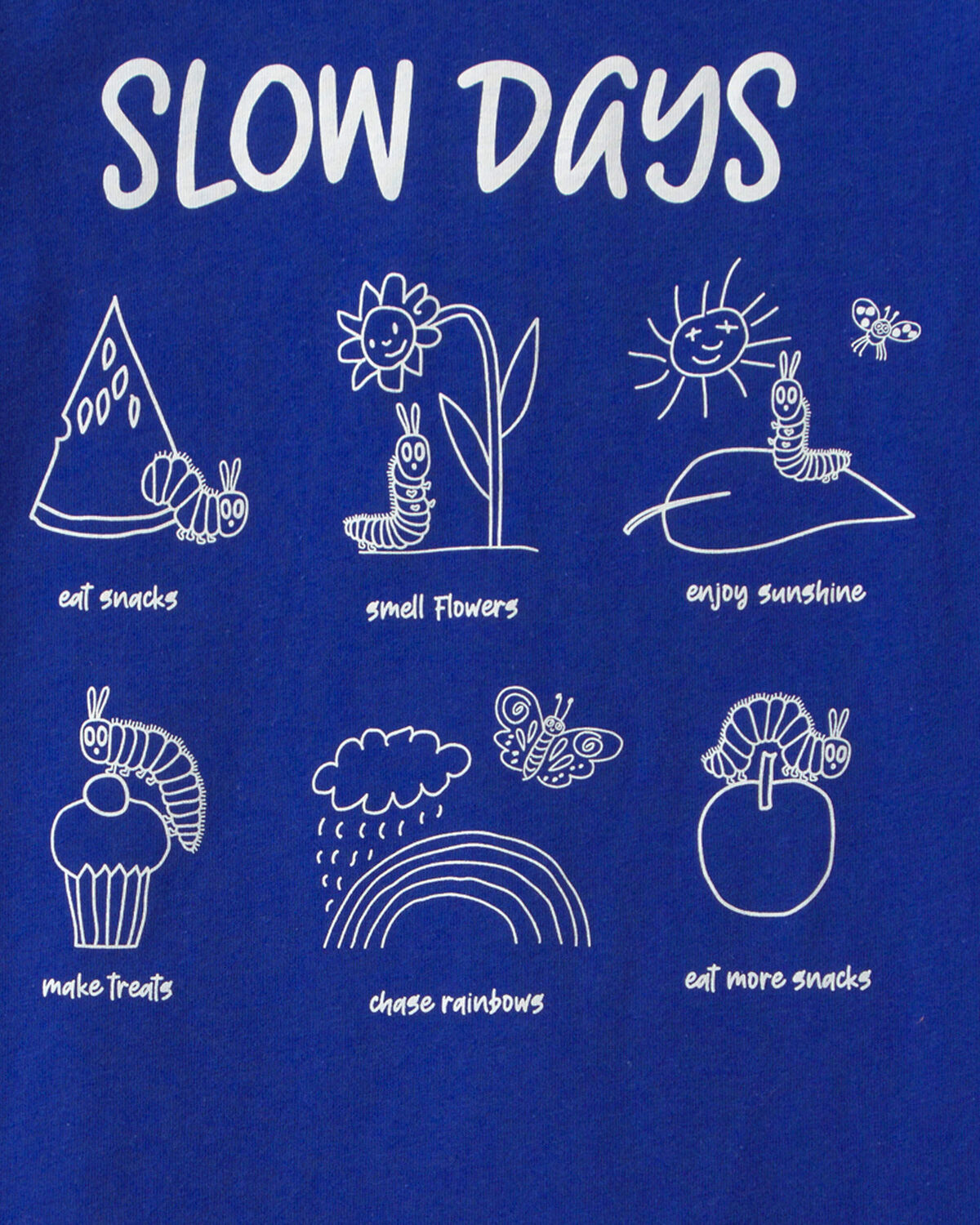 Toddler Boy Slow Days The Very Hungry Caterpillar Graphic Tee - Blue 2 Toddler Boy Slow Days The Very Hungry Caterpillar Graphic Tee - Blue