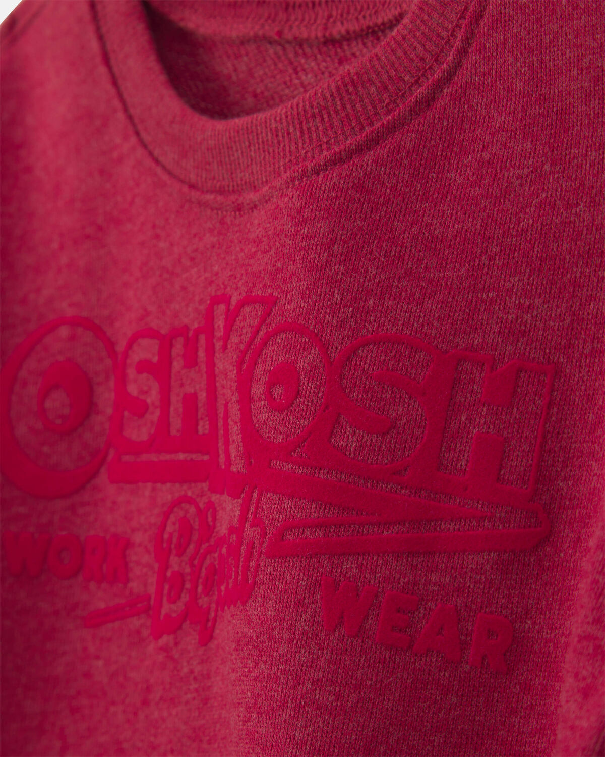 Baby Boy OshKosh Logo French Terry Pullover Sweatshirt - Red