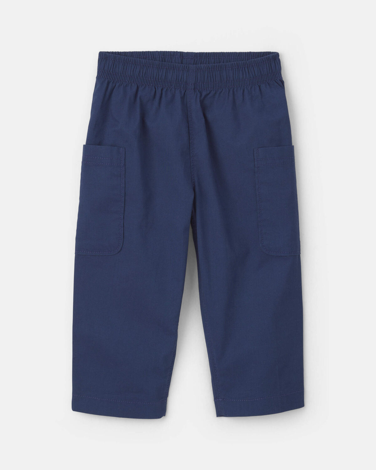 Baby Boy 2-Piece Chambray Short-Sleeve Top & Pant Set - Cream/Blue