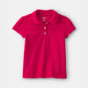 Toddler Girl Uniform Polo Shirt - Red 7 Toddler Girl Uniform Polo Shirt - Red