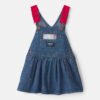 Baby Girl Chambray Denim Skirtall - Medium Wash