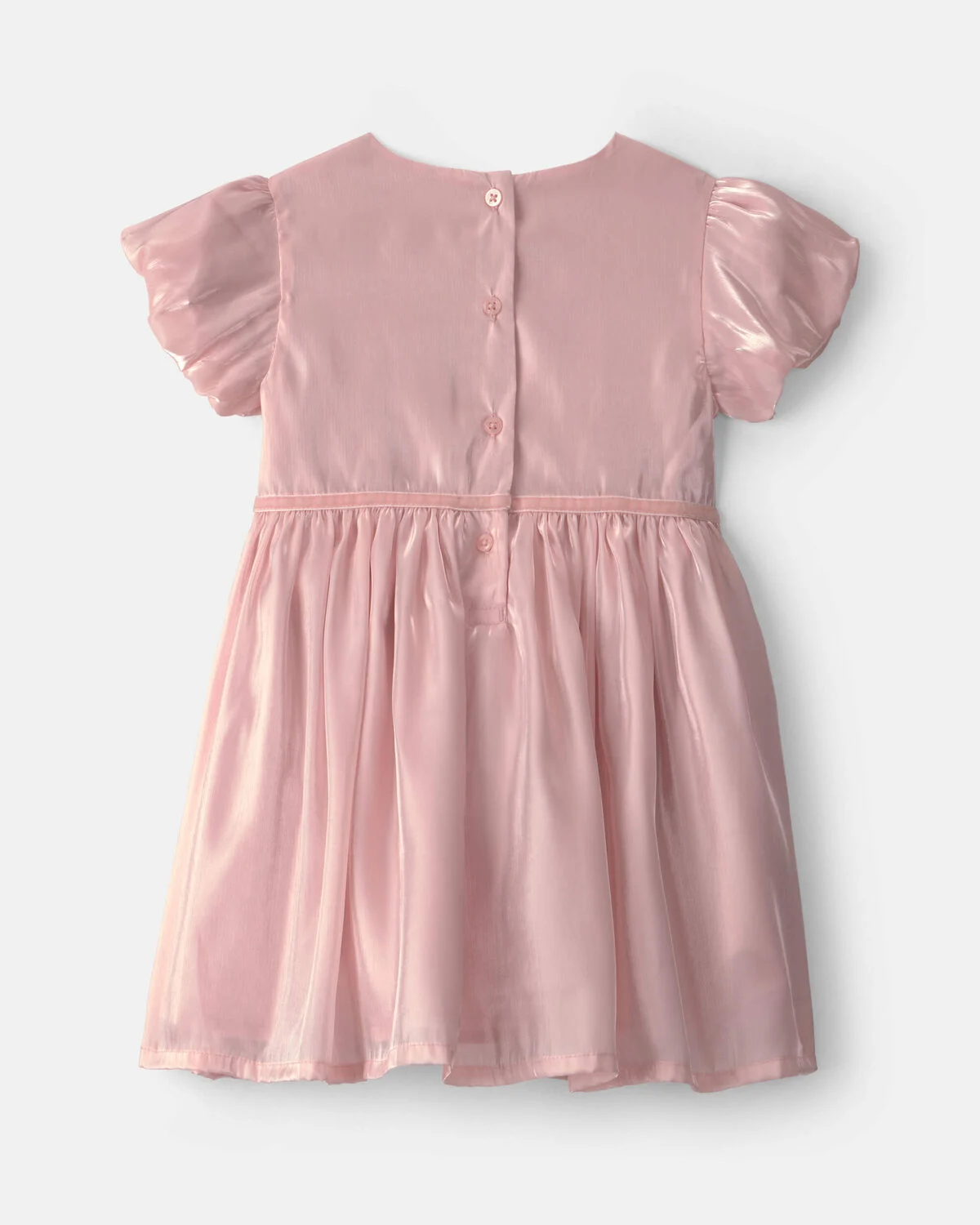 Toddler Girl Poplin Dress - Pink 2 Toddler Girl Poplin Dress - Pink