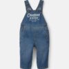 Baby Logo Denim Overalls - Dark Wash