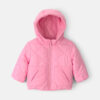 Baby Girl Hooded Heavyweight Quilted Winter Jacket - Pink 6 Baby Girl Hooded Heavyweight Quilted Winter Jacket - Pink