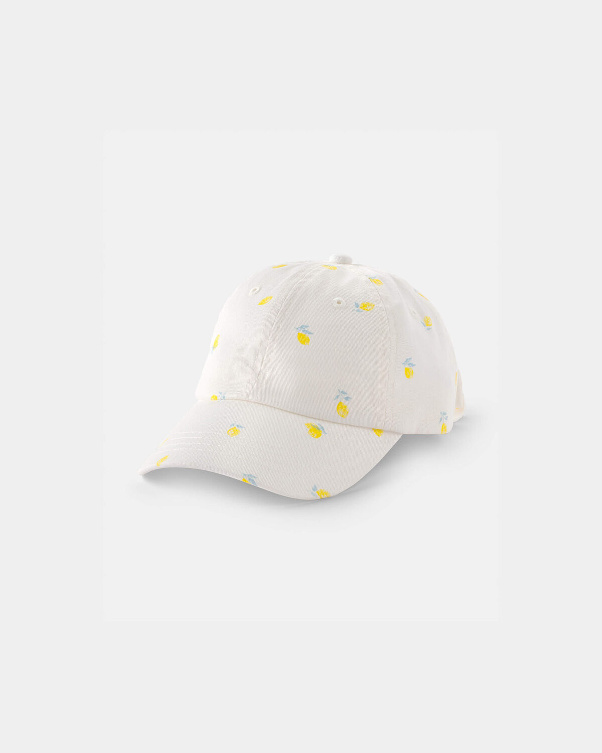 Girls Lemon Baseball Hat - White 1 Girls Lemon Baseball Hat - White