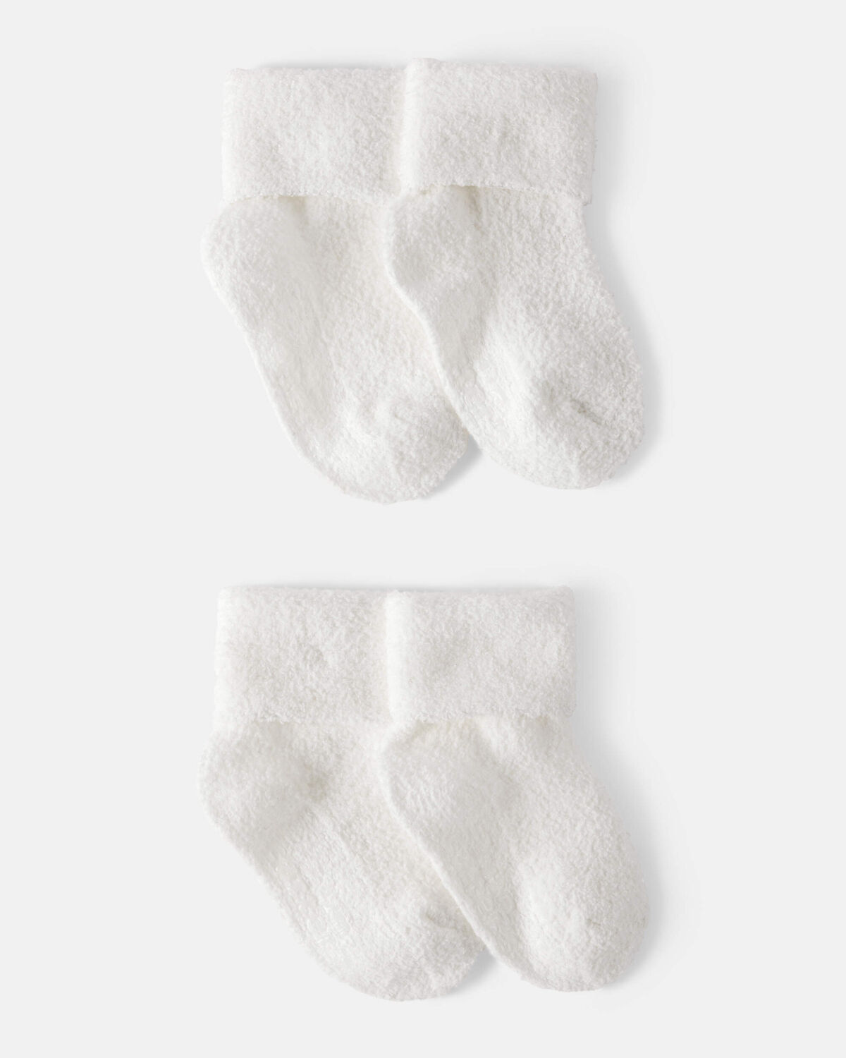 Baby 4-Pack Foldover Chenille  Booties
